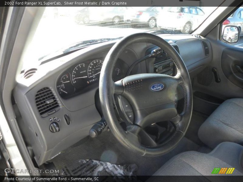Silver Frost Metallic / Dark Graphite 2002 Ford Ranger XL SuperCab