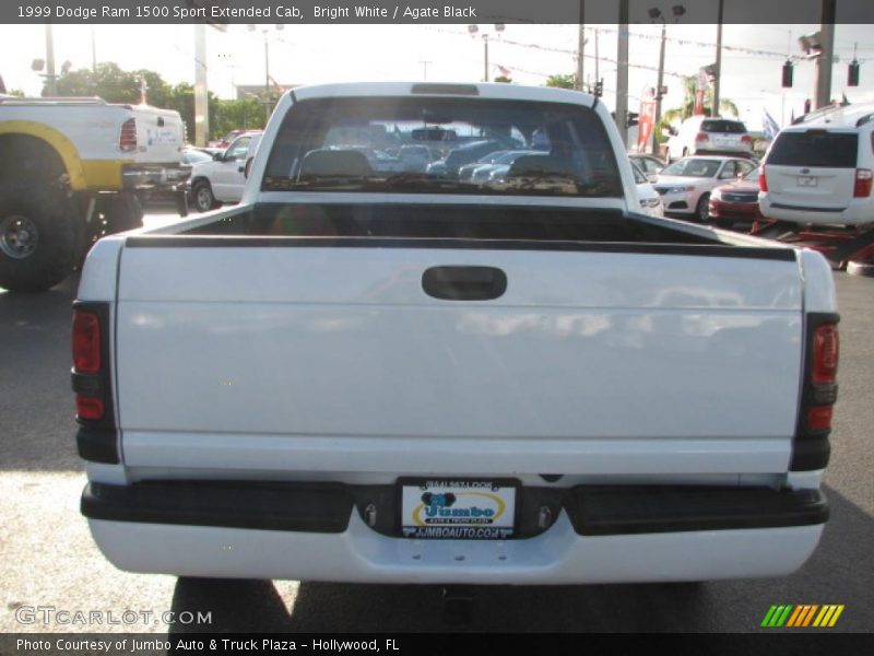 Bright White / Agate Black 1999 Dodge Ram 1500 Sport Extended Cab