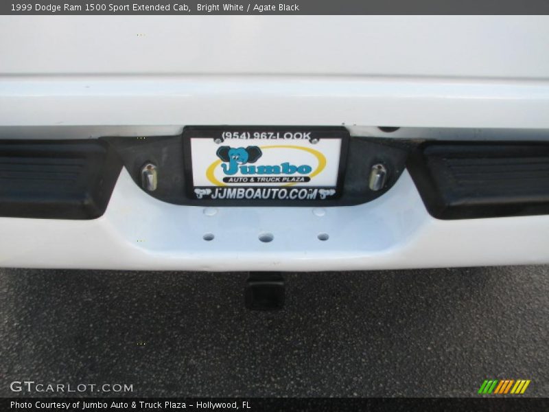Bright White / Agate Black 1999 Dodge Ram 1500 Sport Extended Cab