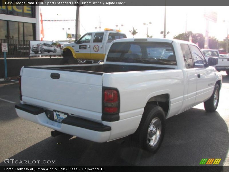 Bright White / Agate Black 1999 Dodge Ram 1500 Sport Extended Cab