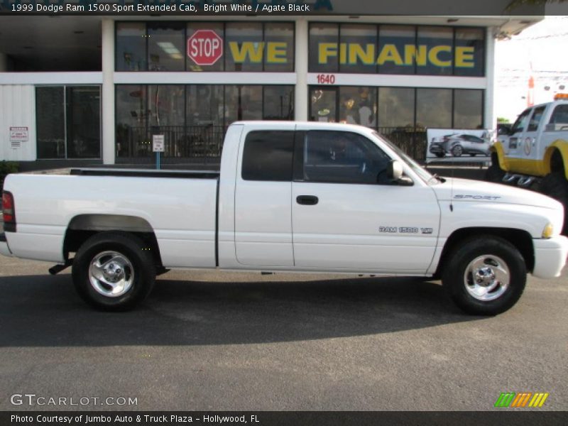 Bright White / Agate Black 1999 Dodge Ram 1500 Sport Extended Cab