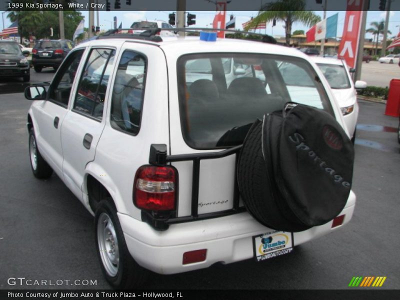 White / Gray 1999 Kia Sportage