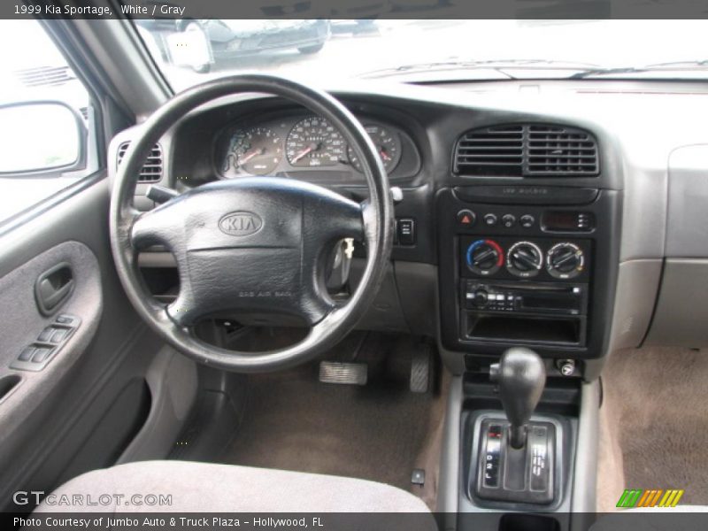 White / Gray 1999 Kia Sportage