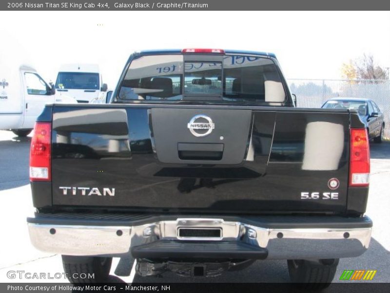 Galaxy Black / Graphite/Titanium 2006 Nissan Titan SE King Cab 4x4