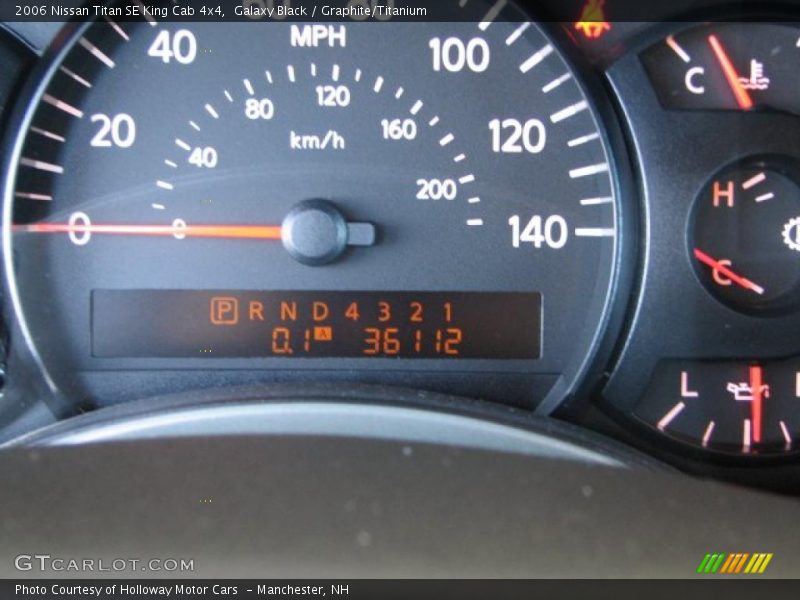 Galaxy Black / Graphite/Titanium 2006 Nissan Titan SE King Cab 4x4