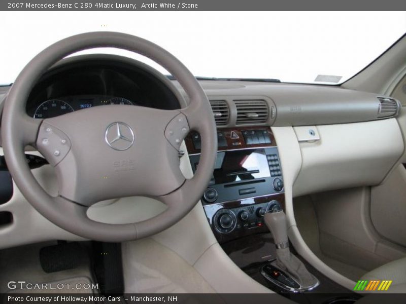 Arctic White / Stone 2007 Mercedes-Benz C 280 4Matic Luxury
