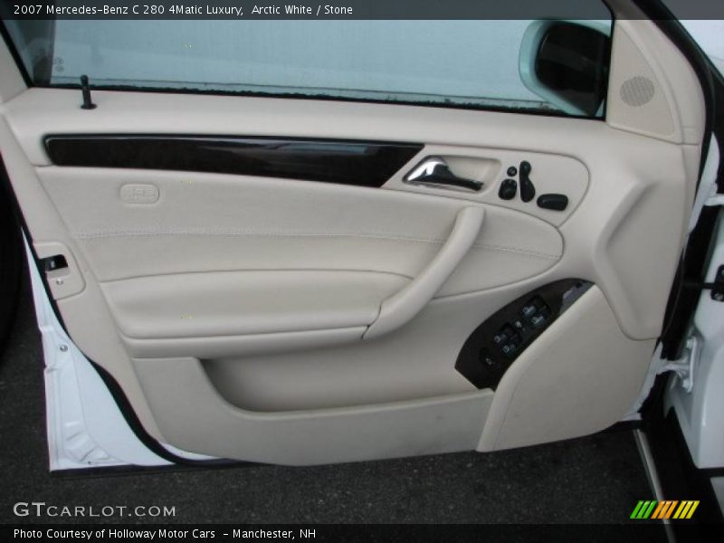 Arctic White / Stone 2007 Mercedes-Benz C 280 4Matic Luxury