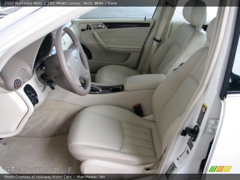 Arctic White / Stone 2007 Mercedes-Benz C 280 4Matic Luxury