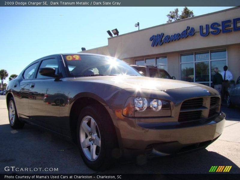 Dark Titanium Metallic / Dark Slate Gray 2009 Dodge Charger SE