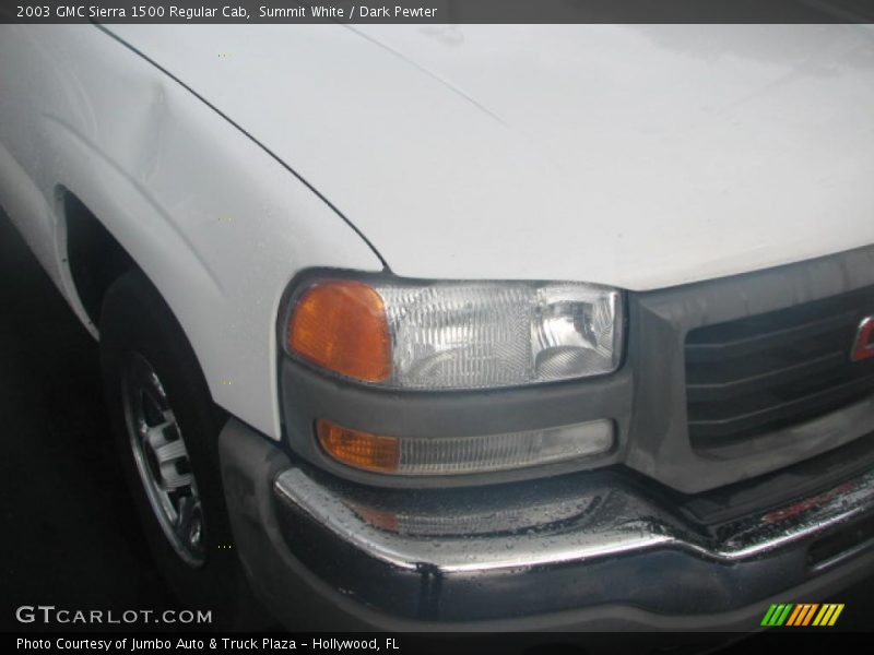 Summit White / Dark Pewter 2003 GMC Sierra 1500 Regular Cab