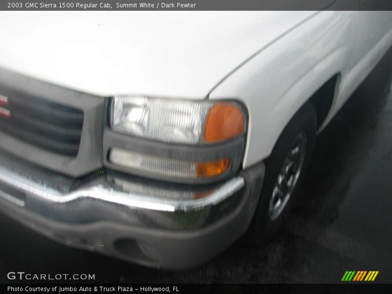 Summit White / Dark Pewter 2003 GMC Sierra 1500 Regular Cab