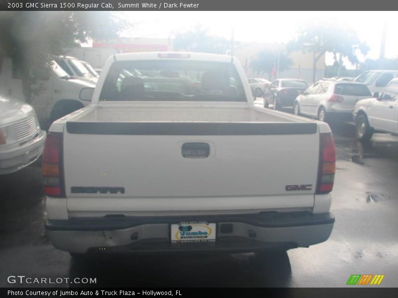 Summit White / Dark Pewter 2003 GMC Sierra 1500 Regular Cab