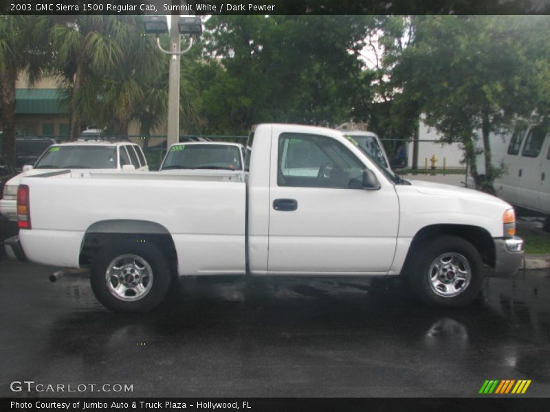 Summit White / Dark Pewter 2003 GMC Sierra 1500 Regular Cab