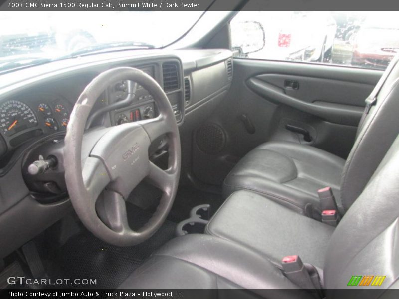 Summit White / Dark Pewter 2003 GMC Sierra 1500 Regular Cab