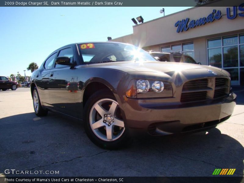Dark Titanium Metallic / Dark Slate Gray 2009 Dodge Charger SE