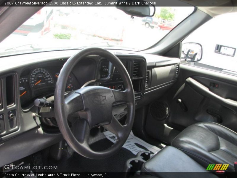 Summit White / Dark Charcoal 2007 Chevrolet Silverado 1500 Classic LS Extended Cab