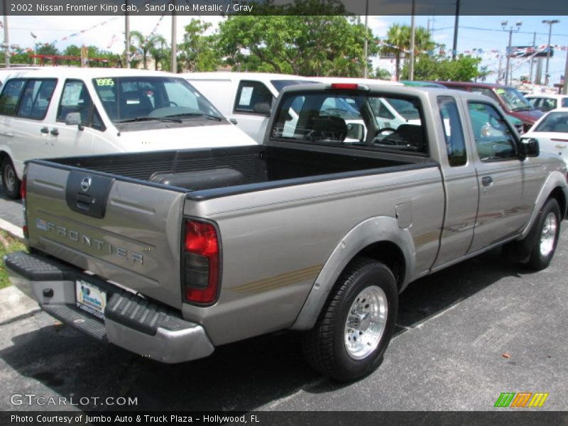 Sand Dune Metallic / Gray 2002 Nissan Frontier King Cab