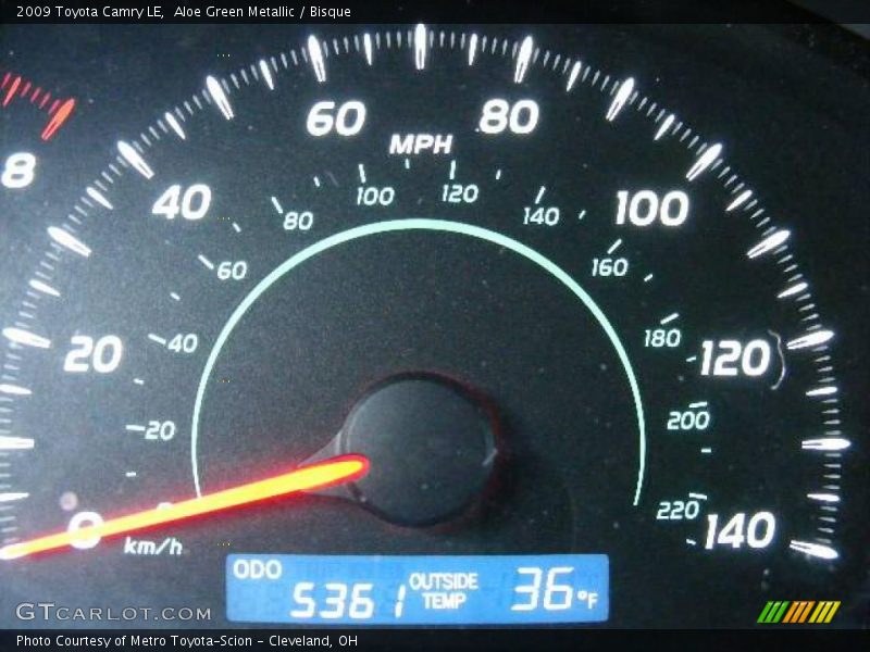 Aloe Green Metallic / Bisque 2009 Toyota Camry LE