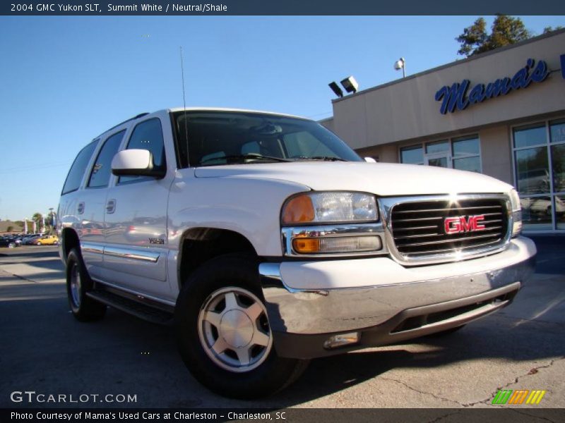 Summit White / Neutral/Shale 2004 GMC Yukon SLT