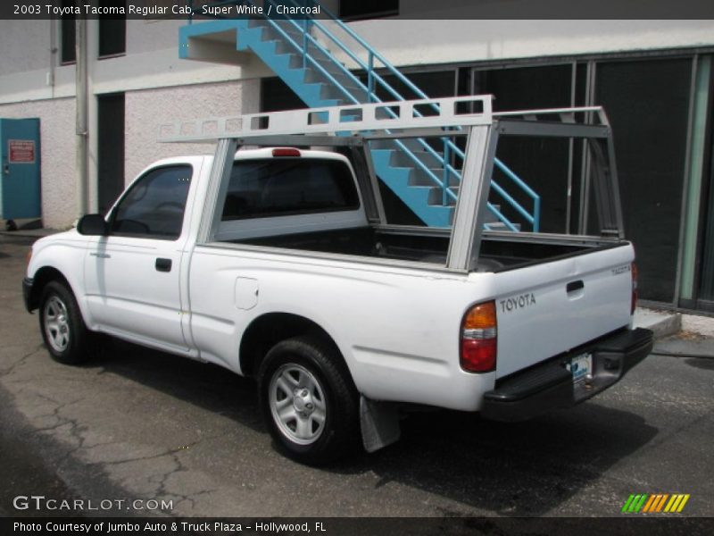 Super White / Charcoal 2003 Toyota Tacoma Regular Cab