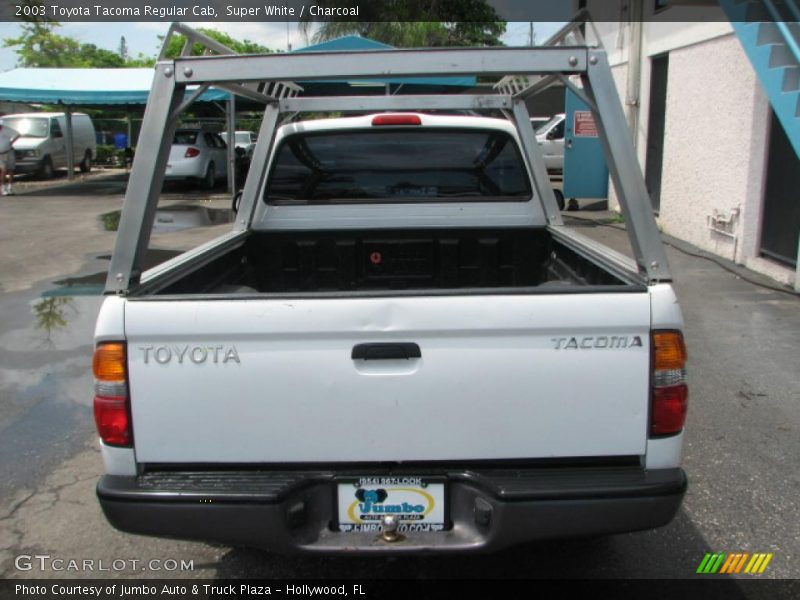 Super White / Charcoal 2003 Toyota Tacoma Regular Cab