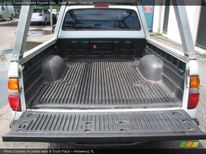 Super White / Charcoal 2003 Toyota Tacoma Regular Cab