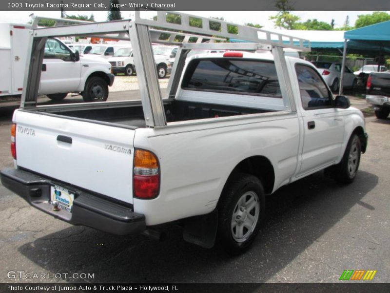 Super White / Charcoal 2003 Toyota Tacoma Regular Cab