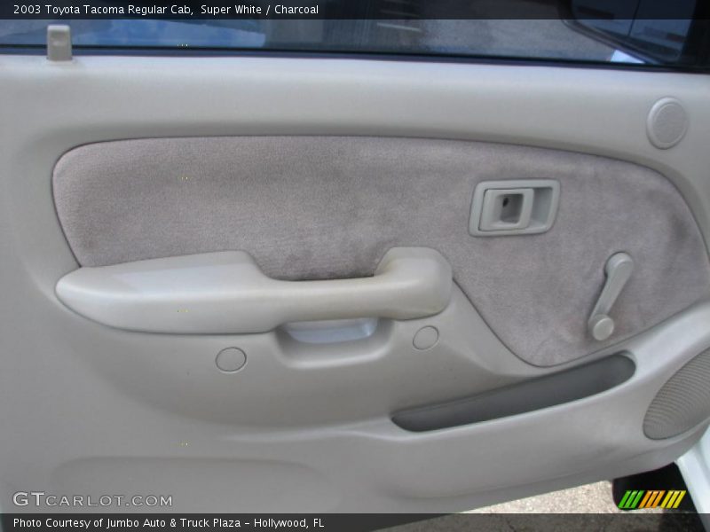 Super White / Charcoal 2003 Toyota Tacoma Regular Cab