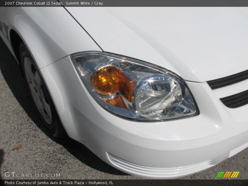 Summit White / Gray 2007 Chevrolet Cobalt LS Sedan