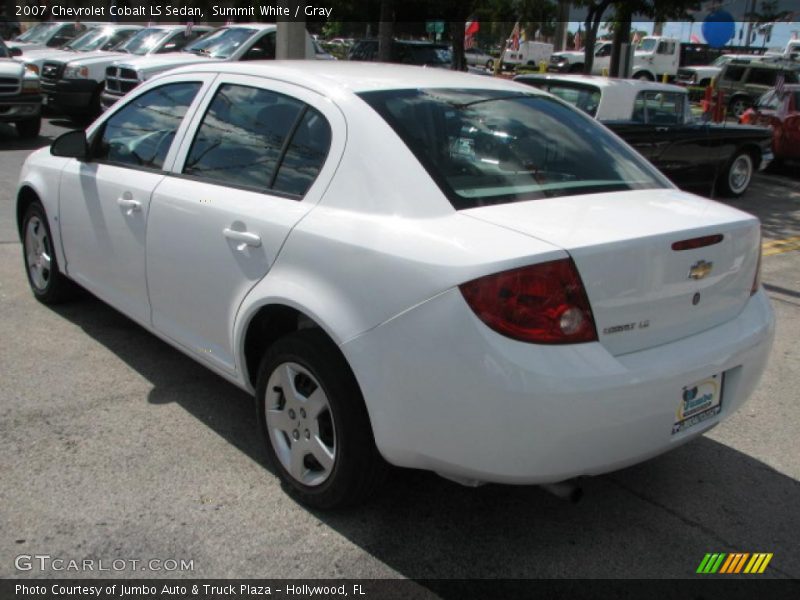 Summit White / Gray 2007 Chevrolet Cobalt LS Sedan