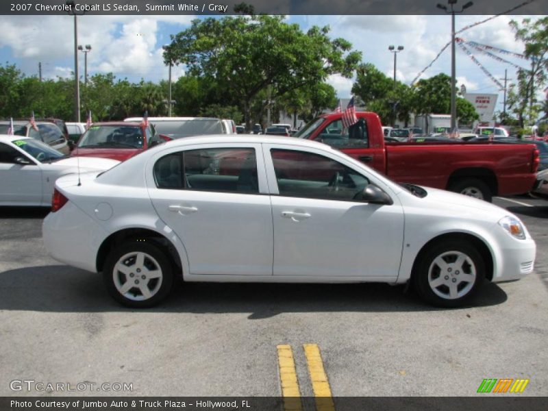 Summit White / Gray 2007 Chevrolet Cobalt LS Sedan