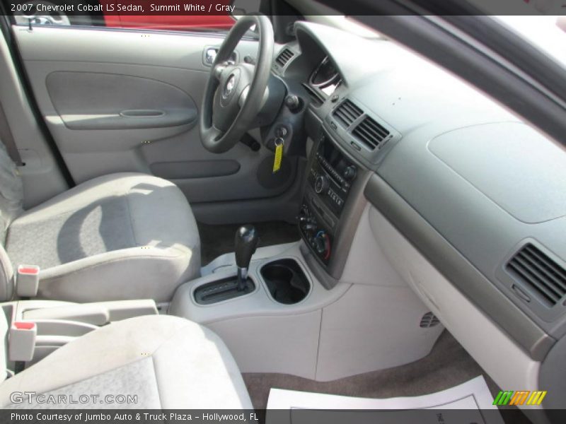 Summit White / Gray 2007 Chevrolet Cobalt LS Sedan