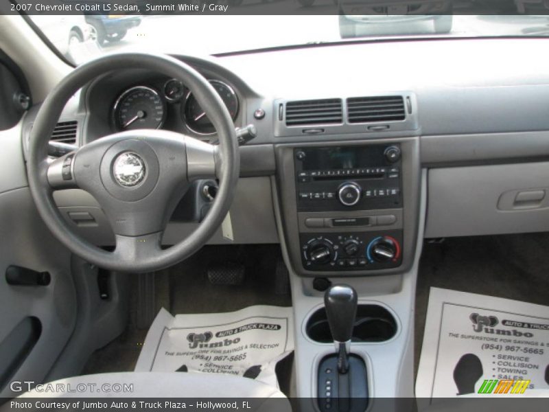 Summit White / Gray 2007 Chevrolet Cobalt LS Sedan