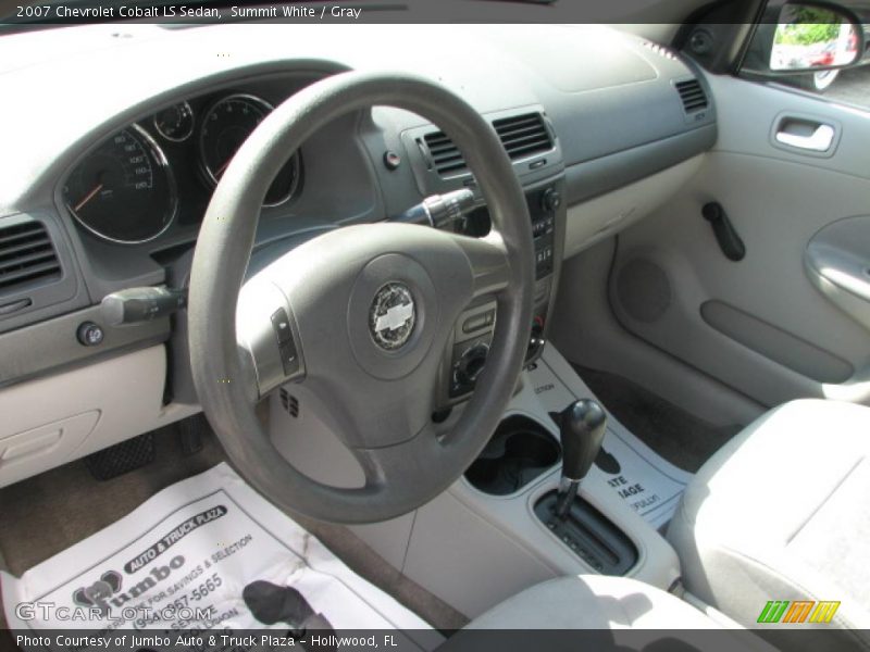 Summit White / Gray 2007 Chevrolet Cobalt LS Sedan