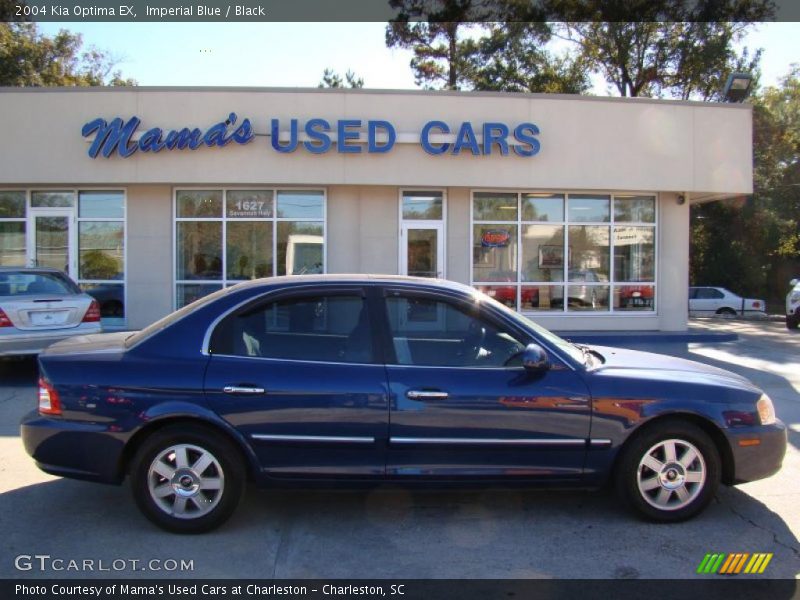 Imperial Blue / Black 2004 Kia Optima EX