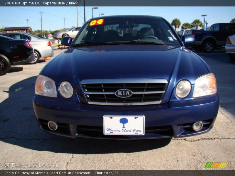 Imperial Blue / Black 2004 Kia Optima EX