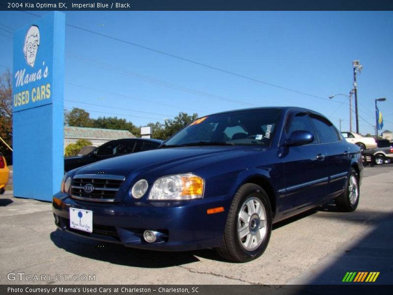 Imperial Blue / Black 2004 Kia Optima EX