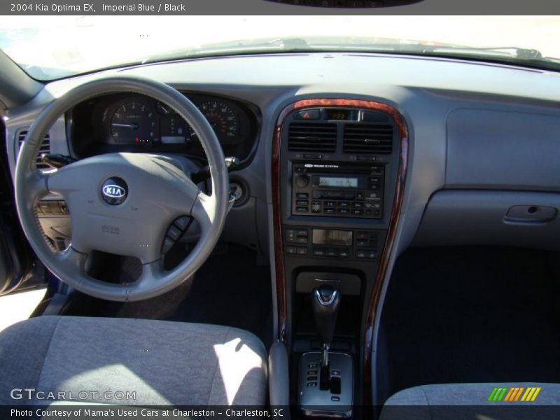 Imperial Blue / Black 2004 Kia Optima EX