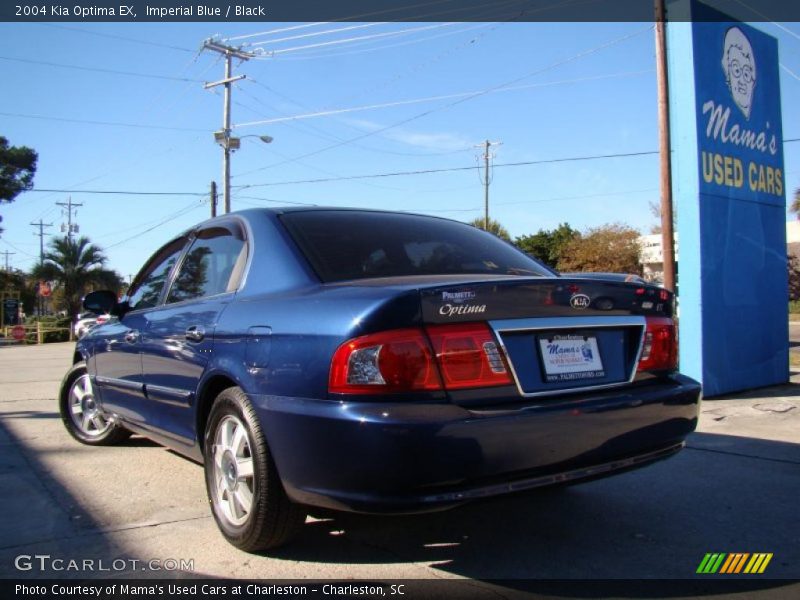 Imperial Blue / Black 2004 Kia Optima EX