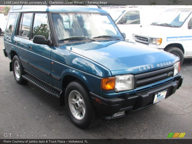 Charleston Green Metallic / Bahama Beige 1998 Land Rover Discovery LE