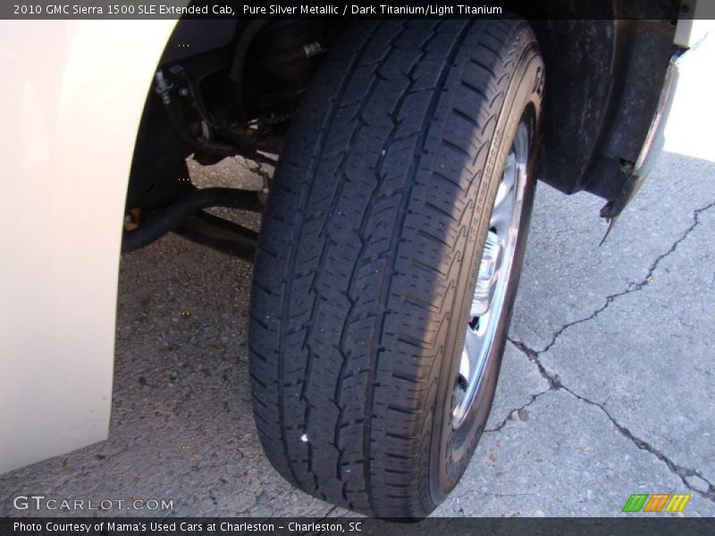 Pure Silver Metallic / Dark Titanium/Light Titanium 2010 GMC Sierra 1500 SLE Extended Cab