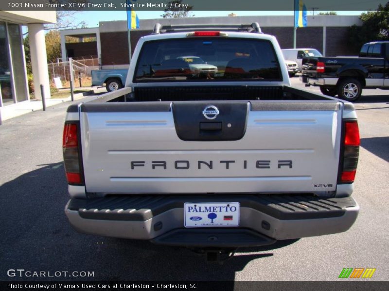 Silver Ice Metallic / Gray 2003 Nissan Frontier XE V6 Crew Cab