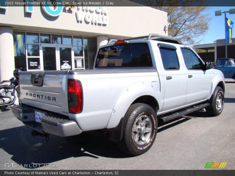 Silver Ice Metallic / Gray 2003 Nissan Frontier XE V6 Crew Cab