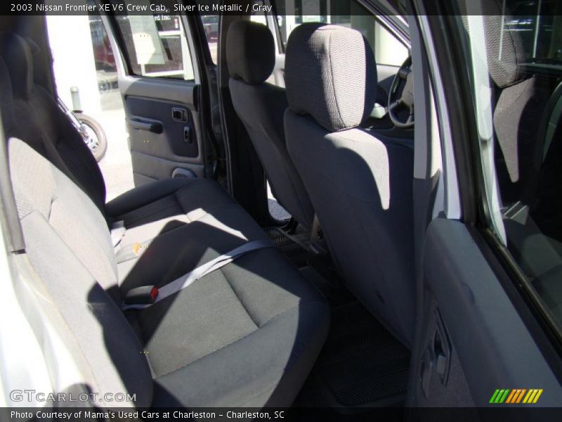 Silver Ice Metallic / Gray 2003 Nissan Frontier XE V6 Crew Cab