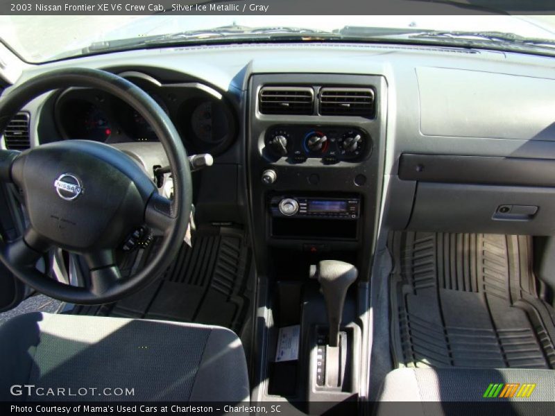 Silver Ice Metallic / Gray 2003 Nissan Frontier XE V6 Crew Cab