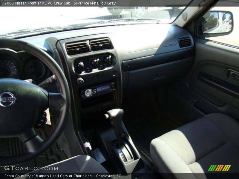Silver Ice Metallic / Gray 2003 Nissan Frontier XE V6 Crew Cab