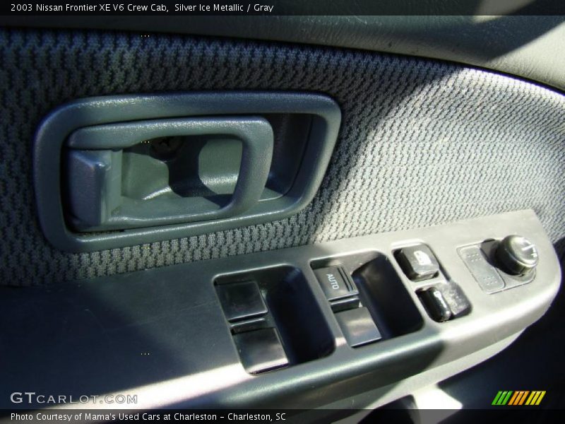 Silver Ice Metallic / Gray 2003 Nissan Frontier XE V6 Crew Cab