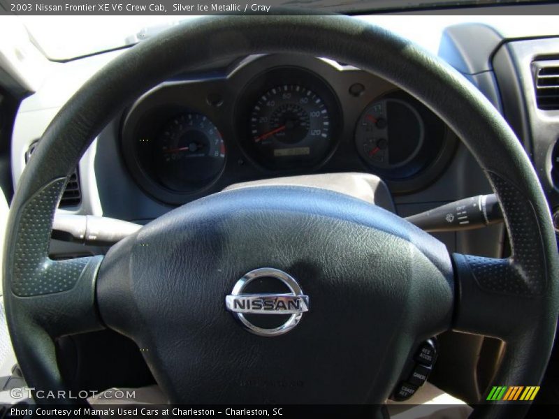 Silver Ice Metallic / Gray 2003 Nissan Frontier XE V6 Crew Cab