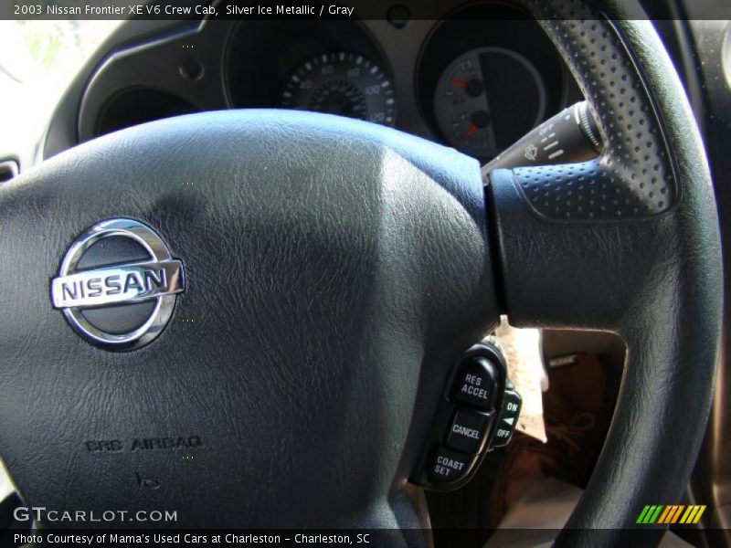 Silver Ice Metallic / Gray 2003 Nissan Frontier XE V6 Crew Cab
