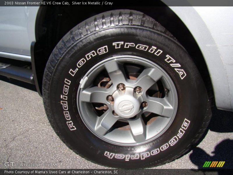 Silver Ice Metallic / Gray 2003 Nissan Frontier XE V6 Crew Cab